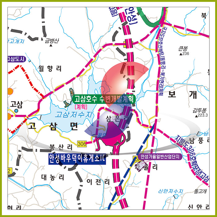 용인SK하이닉스 개발계획도 [양면코팅 종이]