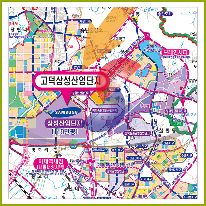 용인SK하이닉스 개발계획도 [양면코팅 종이]