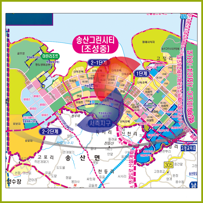 2035화성권 개발계획도  [ 롤스크린/ 大 ]