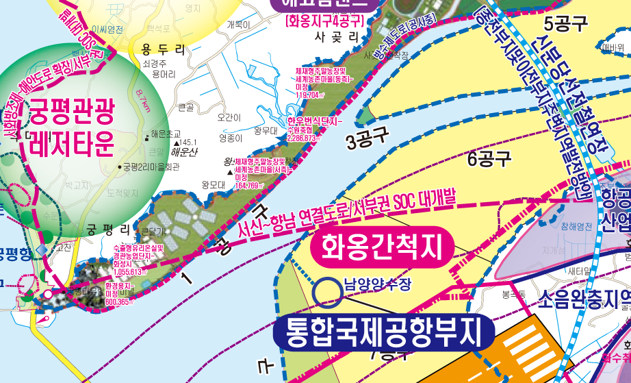 2040화성권 개발계획도  [ 롤스크린/ 大 ]