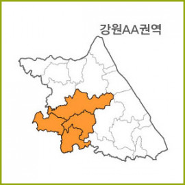 강원 AA~AH 권역  [ 구매옵션에서 선택 가능 ]