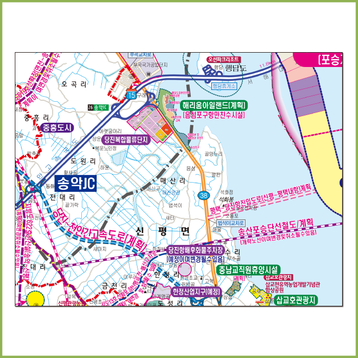 2035당진시개발계획구상도[종이/코팅]