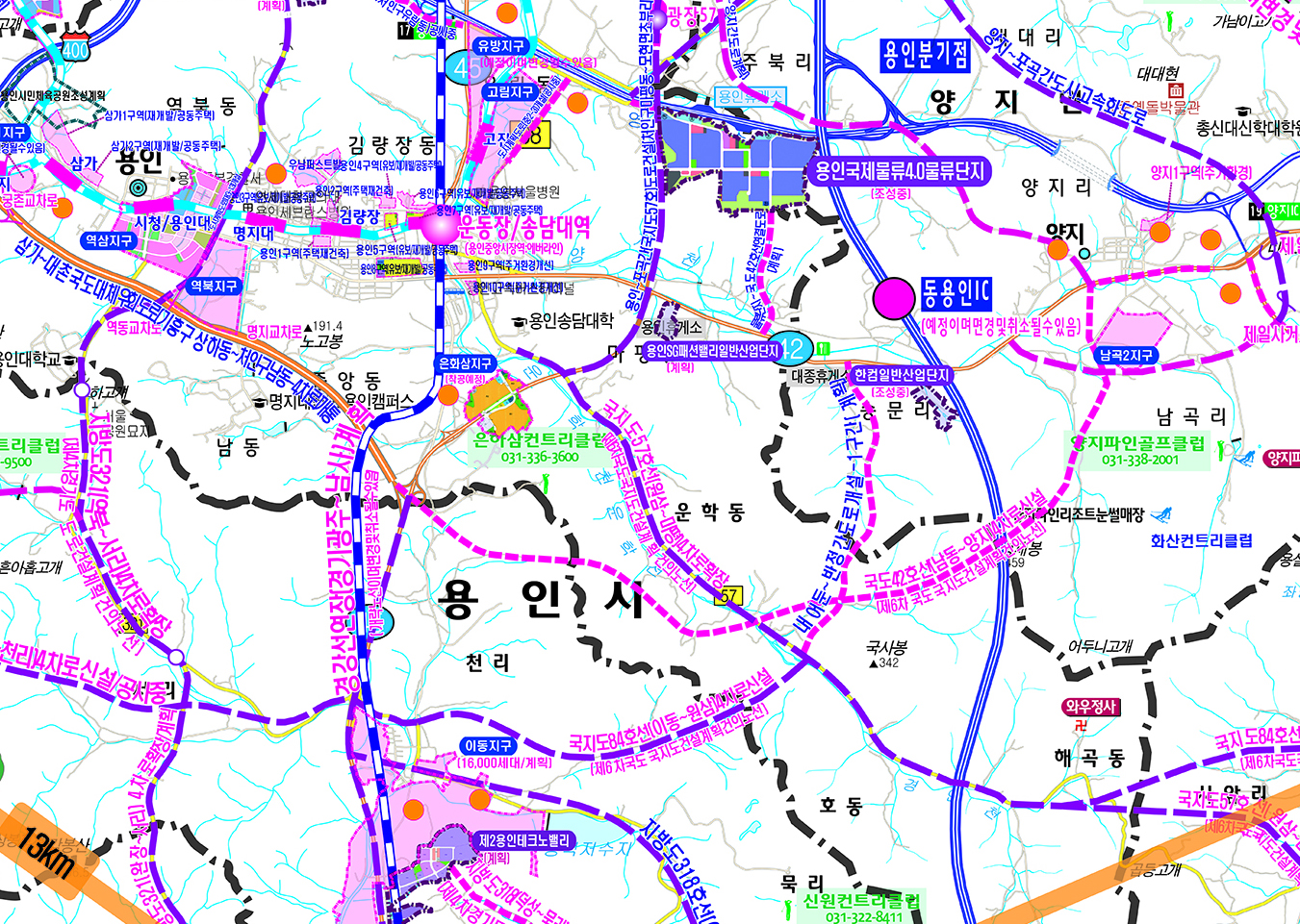 반도체클러스터주변현황도  [양면코팅 종이]