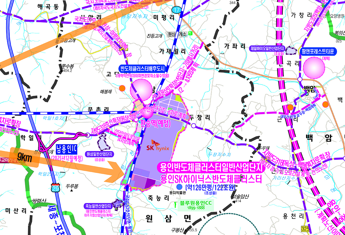 반도체클러스터주변현황도  [양면코팅 종이]